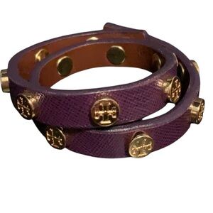 Tory Burch Leather Wrap Bracelet